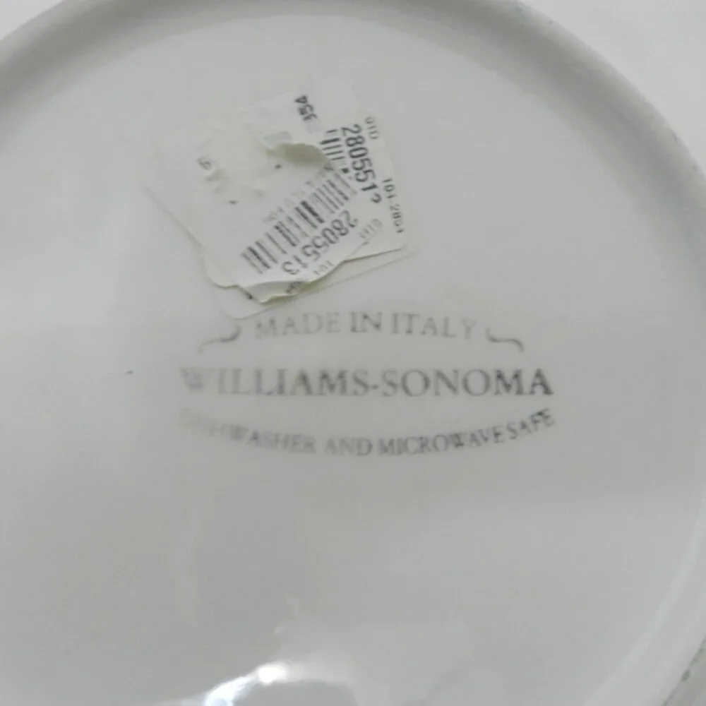 Williams Sonoma Italy blue Grapevine salad snack side plate Micro Dish NWT NEW